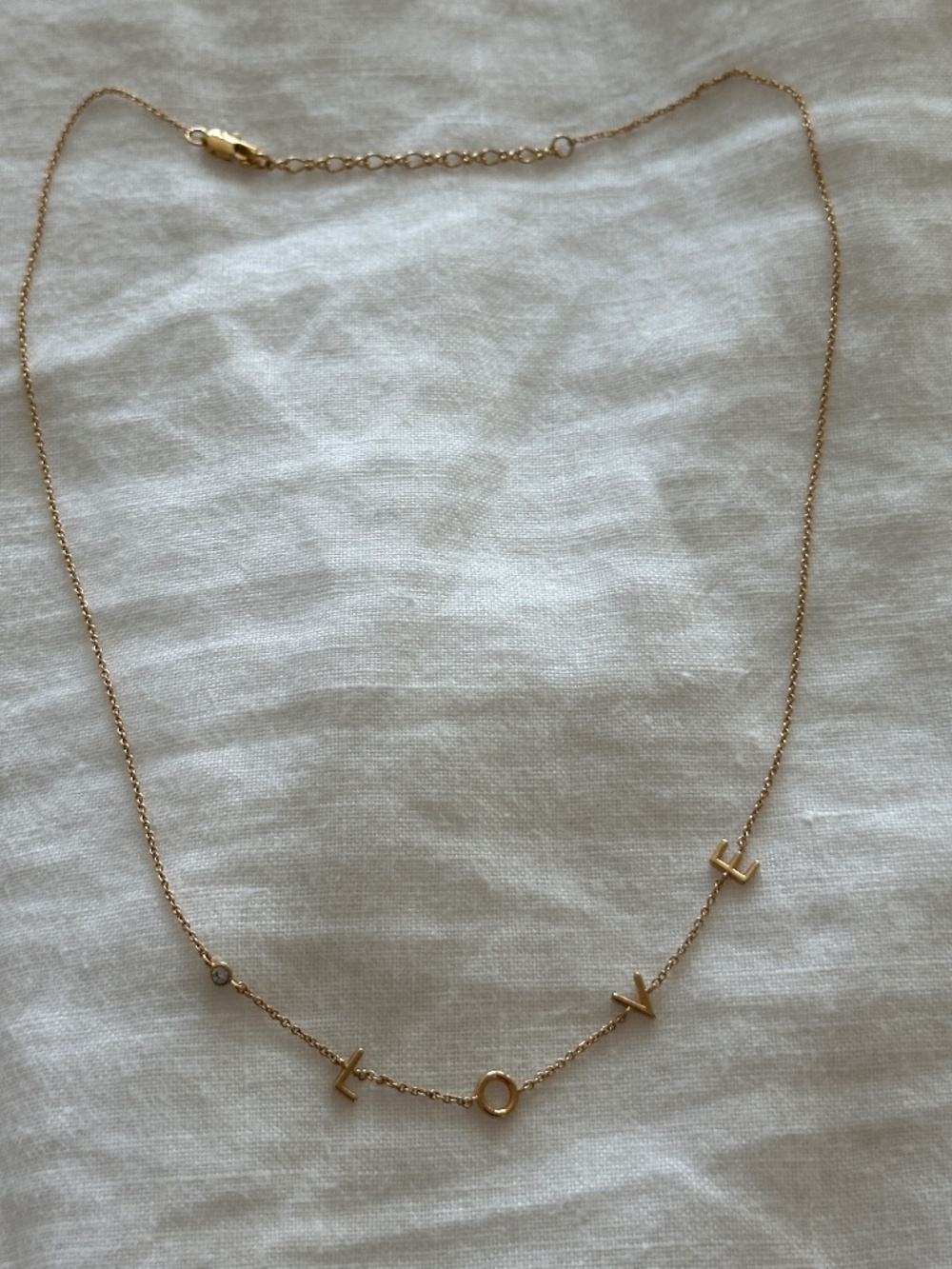Gold Plated "Love" Necklace
